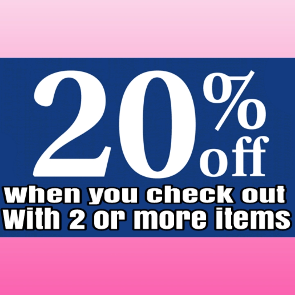 20% off ANY 2 items